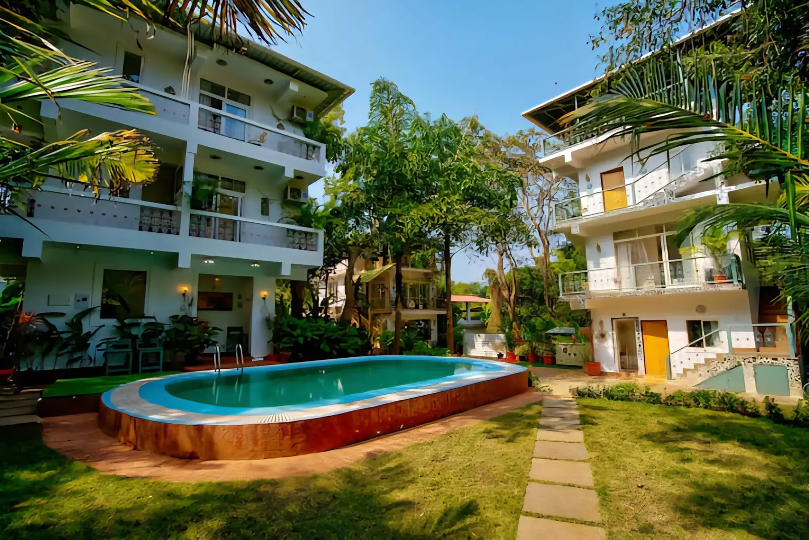 Villa Madera — 3 bedroom luxury villa in Anjuna, North Goa with swimming pool (shared)